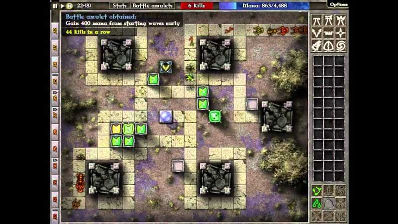 بهترین بازی های tower defence بازی gemcraft labyrinith