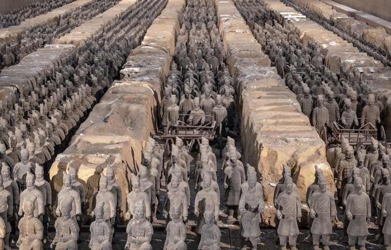 ارتش سفالی یا تراکوتا جاذبه های گردشگری چین