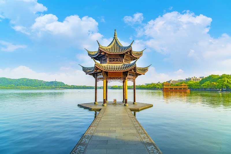 دریاچه غربی تاریخی هانگژو اماکن دیدنی چین
