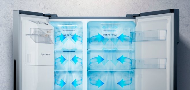 موتور اینورتر خطی و عملکرد فوق العاده آن در یخچال ال جی ساید 34 فوت مدل J348 ا Refrigerator LG _ - تصویر 10